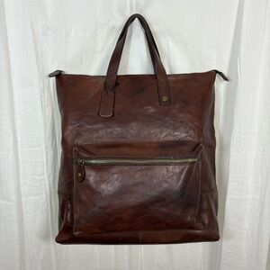 I Medici Two Way Bag Brown Cognac Crossbody Shoulder Bag Unisex‎